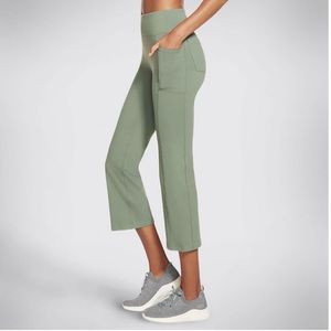 Skechers Go Walk Lite Pant Yoga Gym Pants Back Pockets Seafoam Green